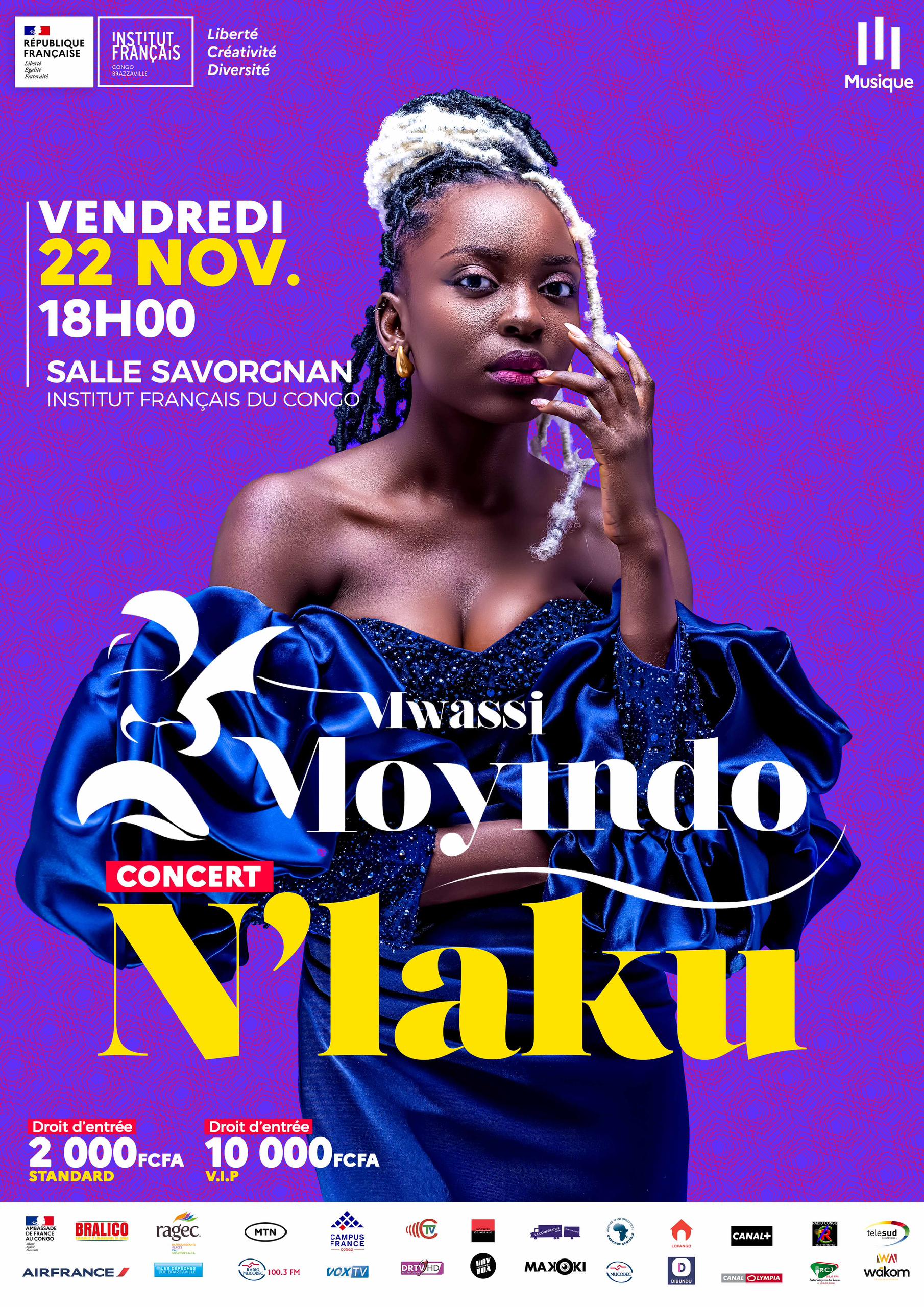 Affiche du spectacle de Mwassi Moyindo Affiche du spectacle de Mwassi Moyindo